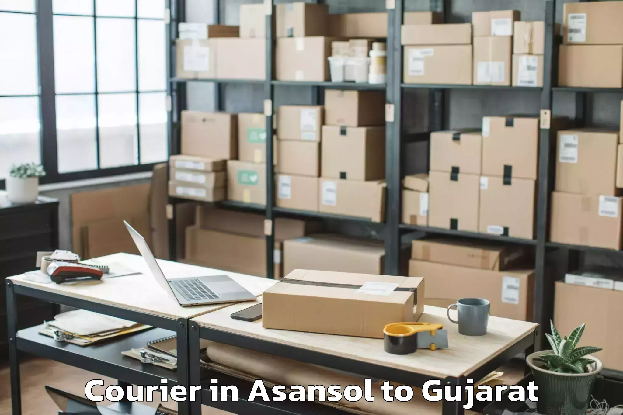 Professional Asansol to Rk University Rajkot Courier